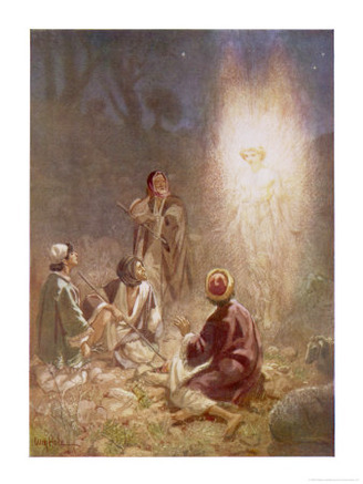 The Angel of the Lord Announces the Arrival of Jesus to the Shepherds