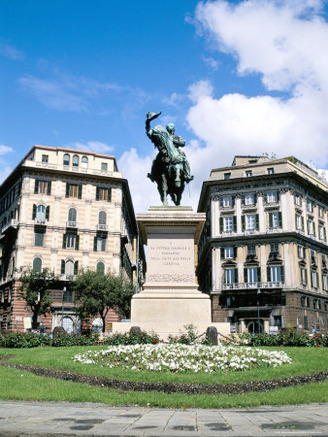 Piazza Corvetto, Genoa (Genova), Liguria, Italy, Mediterranean